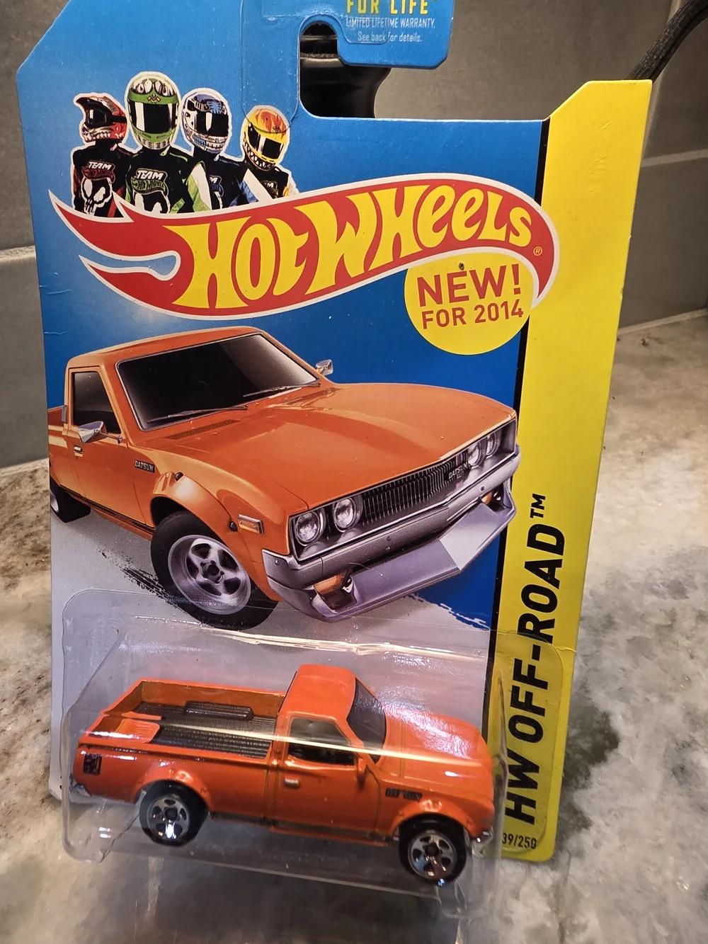 Hot Wheels Orange Off-Road Pickup Toy Truck
